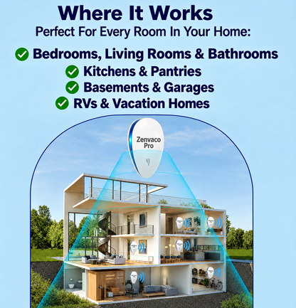 Zenvaco Pro™ – Ultrasonic Pest Repeller
