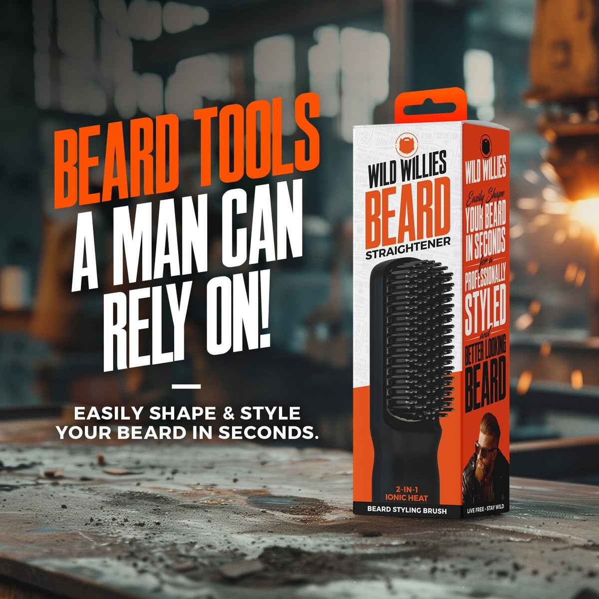 2-n-1 Beard Straightener 2.0